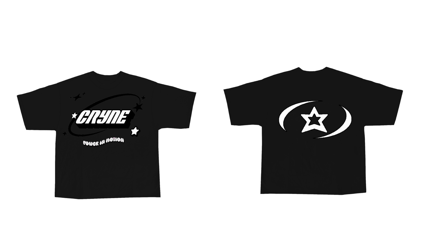 Black / White Cryne Tee - PRE ORDER