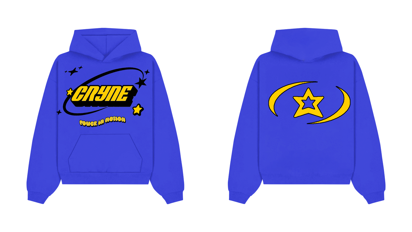 Blue / Yellow Cryne Hoodie - PRE ORDER