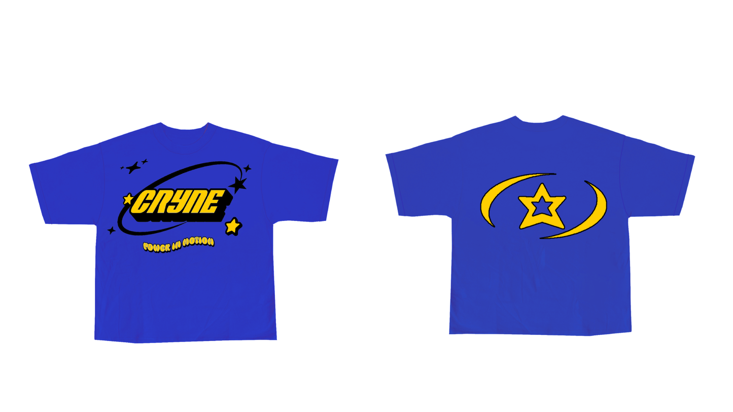 Blue / Yellow Cryne Tee - PRE ORDER