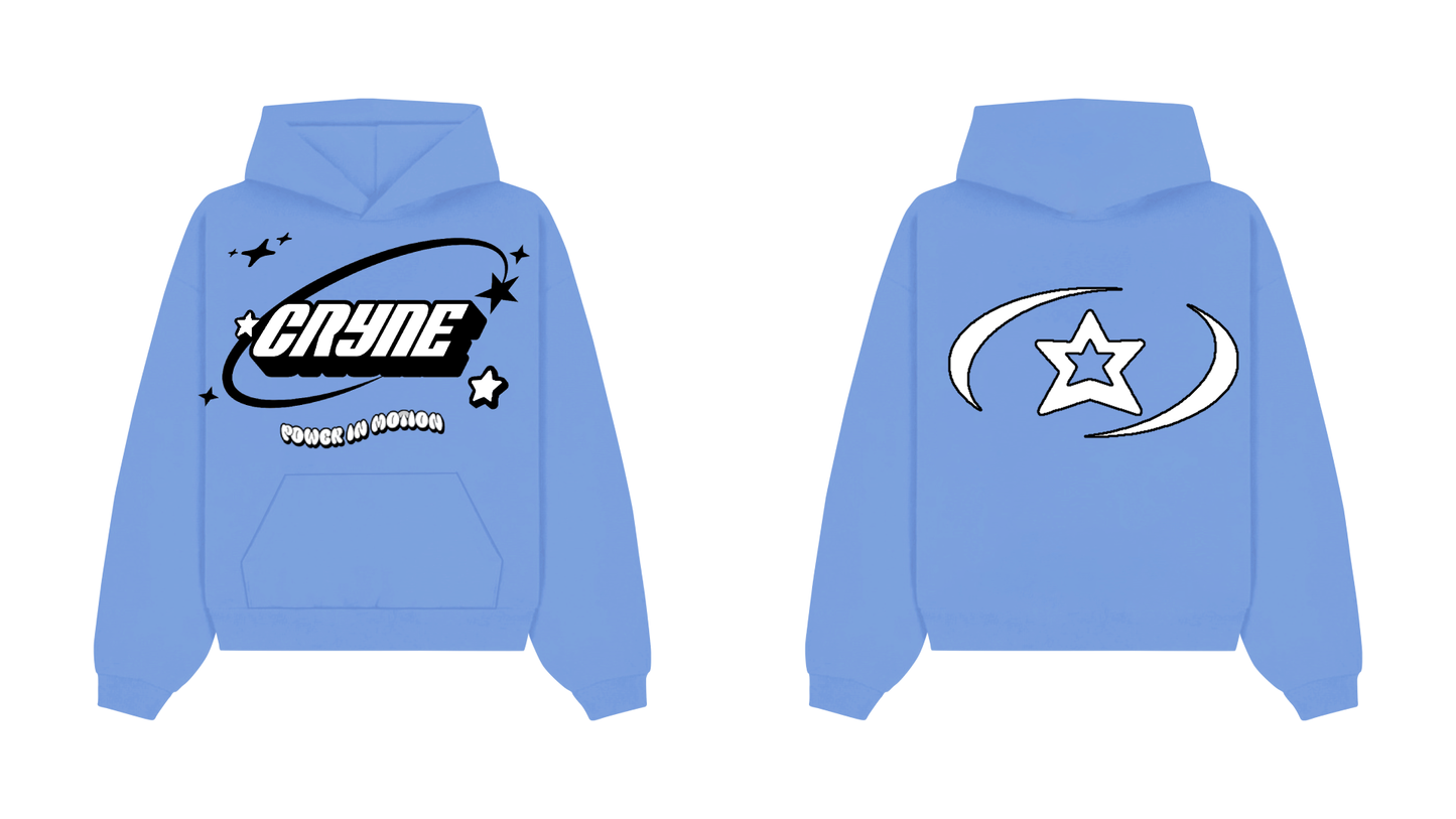 Light Blue / White Cryne Hoodie - PRE ORDER