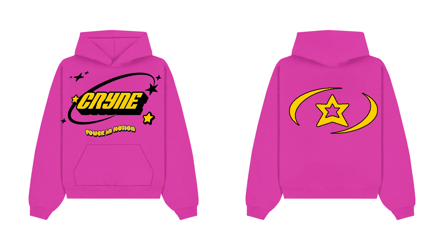 Pink / Yellow Cryne Hoodie - PRE ORDER