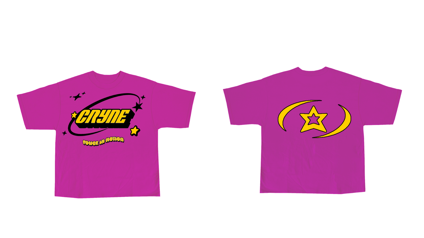 Pink / Yellow Cryne Tee - PRE ORDER