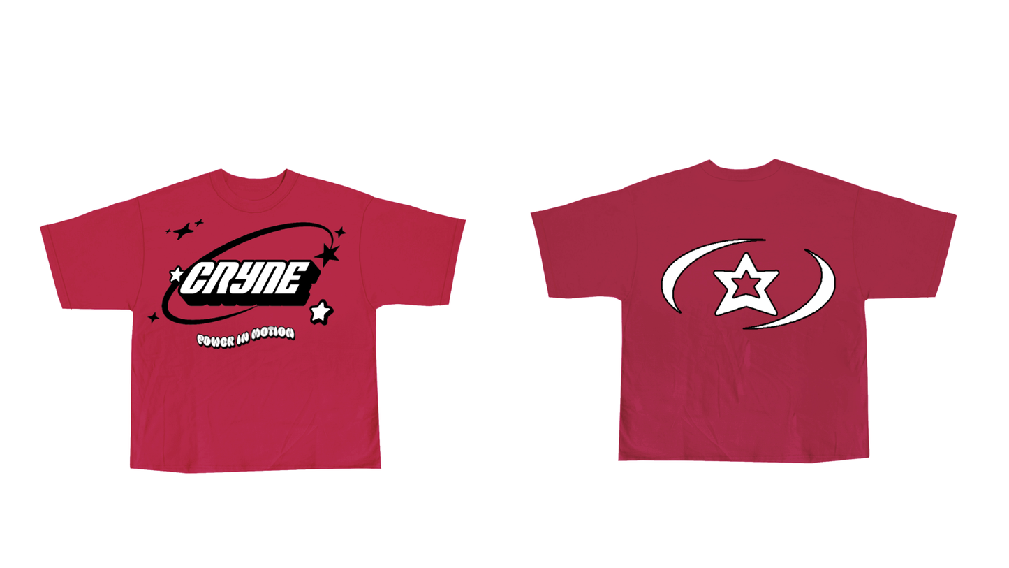 Red / White Cryne Tee - PRE ORDER