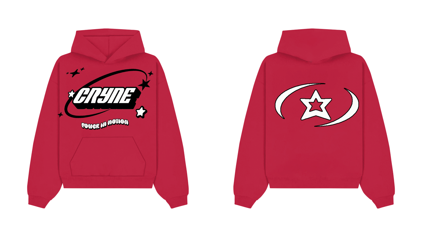 Red / White Cryne Hoodie - PRE ORDER