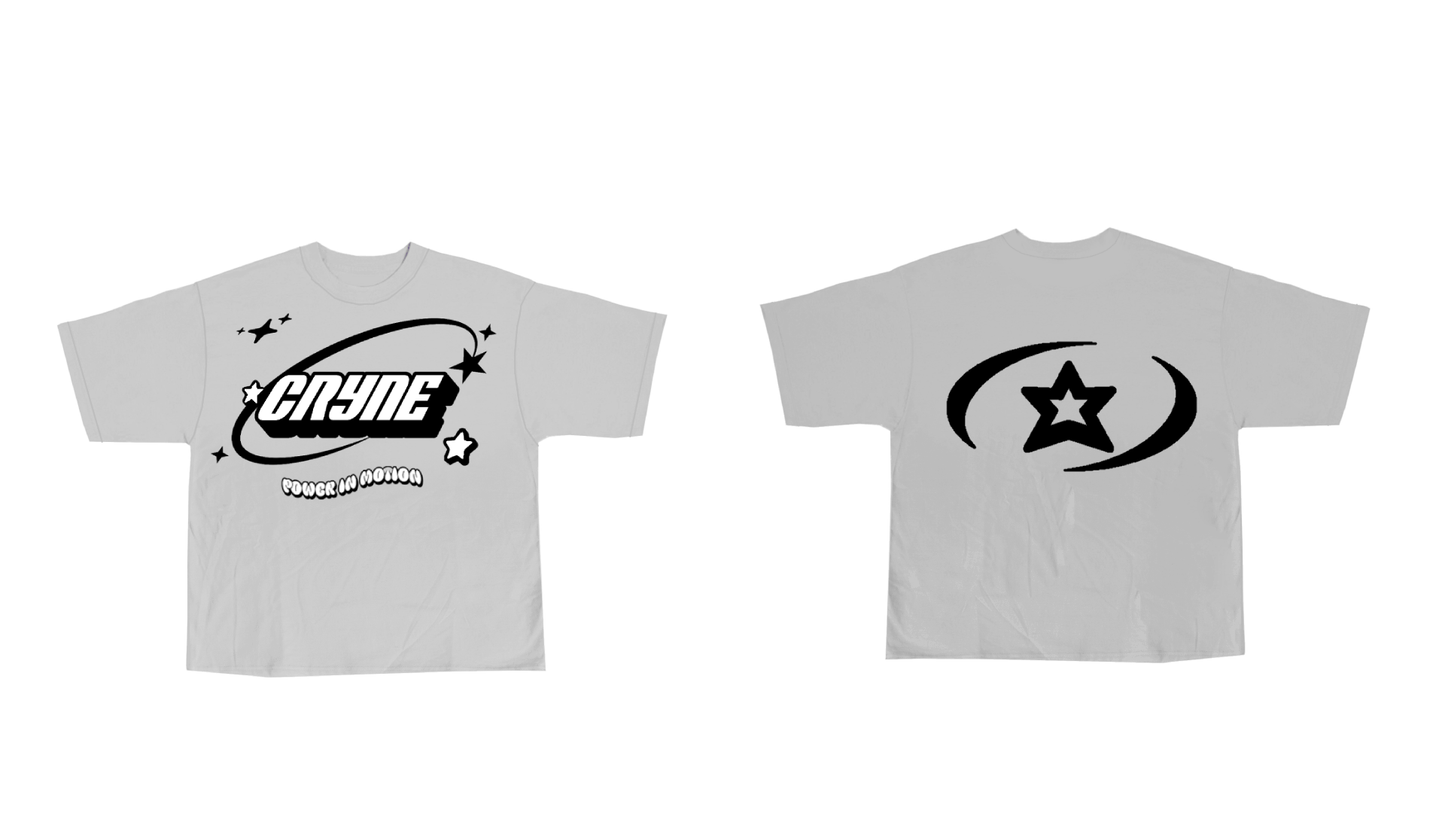 White / Black Cryne Tee - PRE ORDER